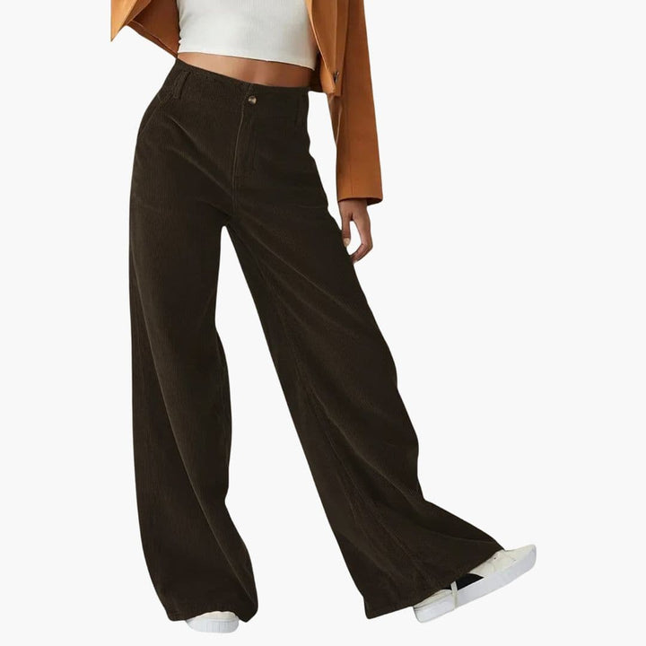 Dam Byxor | Wide Leg | Hög Midja | Sommar