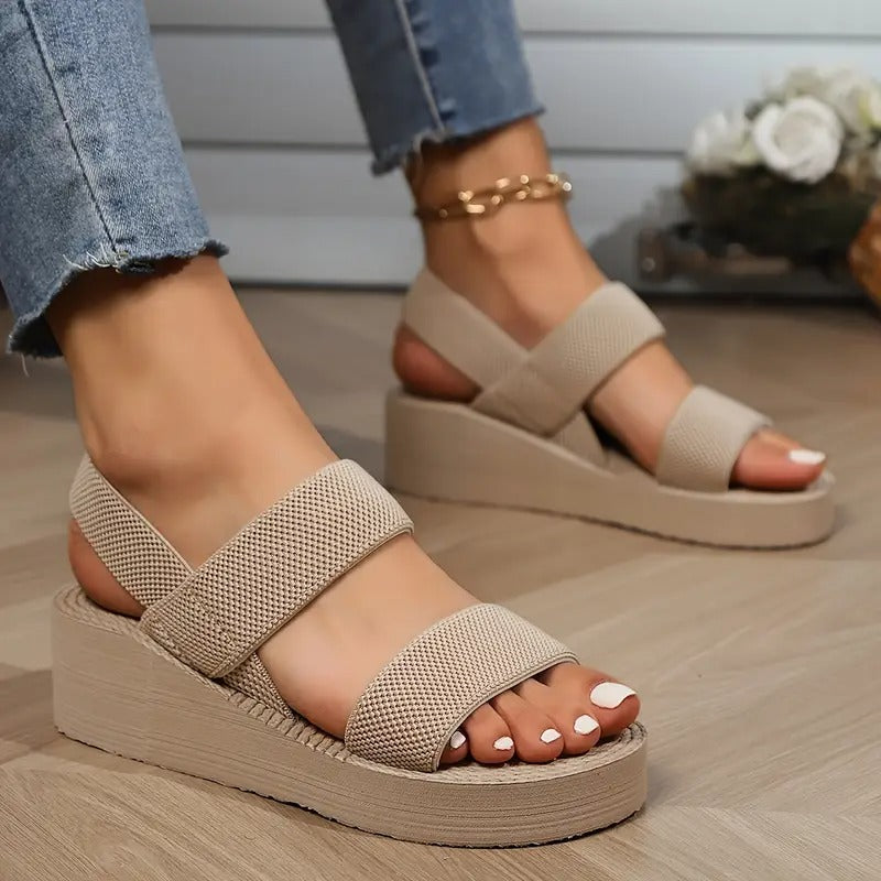 Damsandal | Elegant & bekväm | Plattformssula | Rund tå & EVA-material