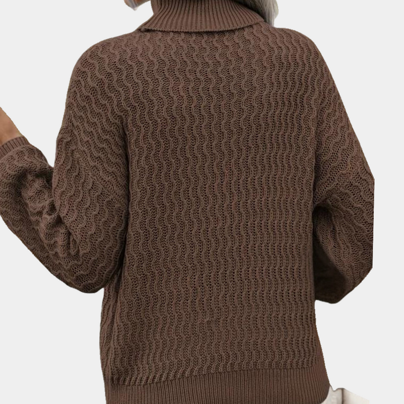 Damtröja | Twisted Knit | Elegant och varm | Syntetfiber