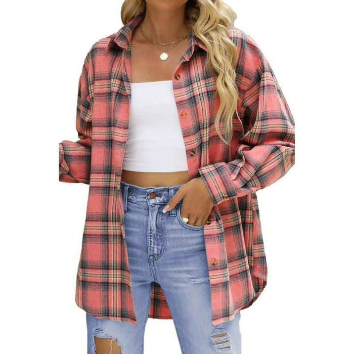 Dam Skjorta | Oversized | Med Knappar | Sommar