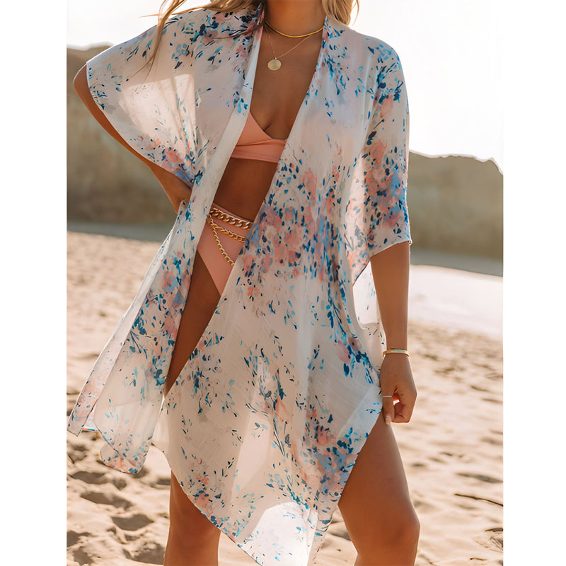 Dam Strandklänning | Vintage Print | Somrig & Feminin