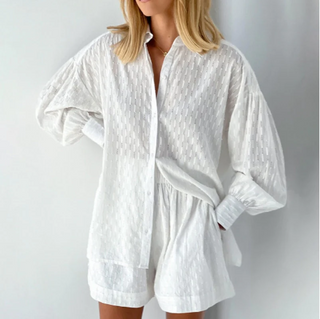set för kvinnor | Blus och shorts | Trendig stil | Levande färger