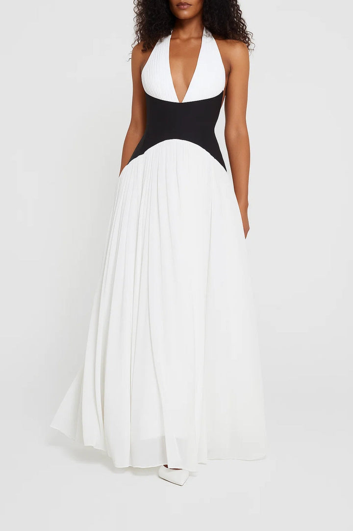 Dam Klänning | Elegant Figurnära | Halterneck | Sommar