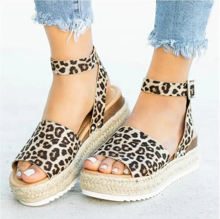 Flipflops med plattform för kvinnor | Hemp Rope Sleeve Heel | Trendy & bekväm | Sommardesign