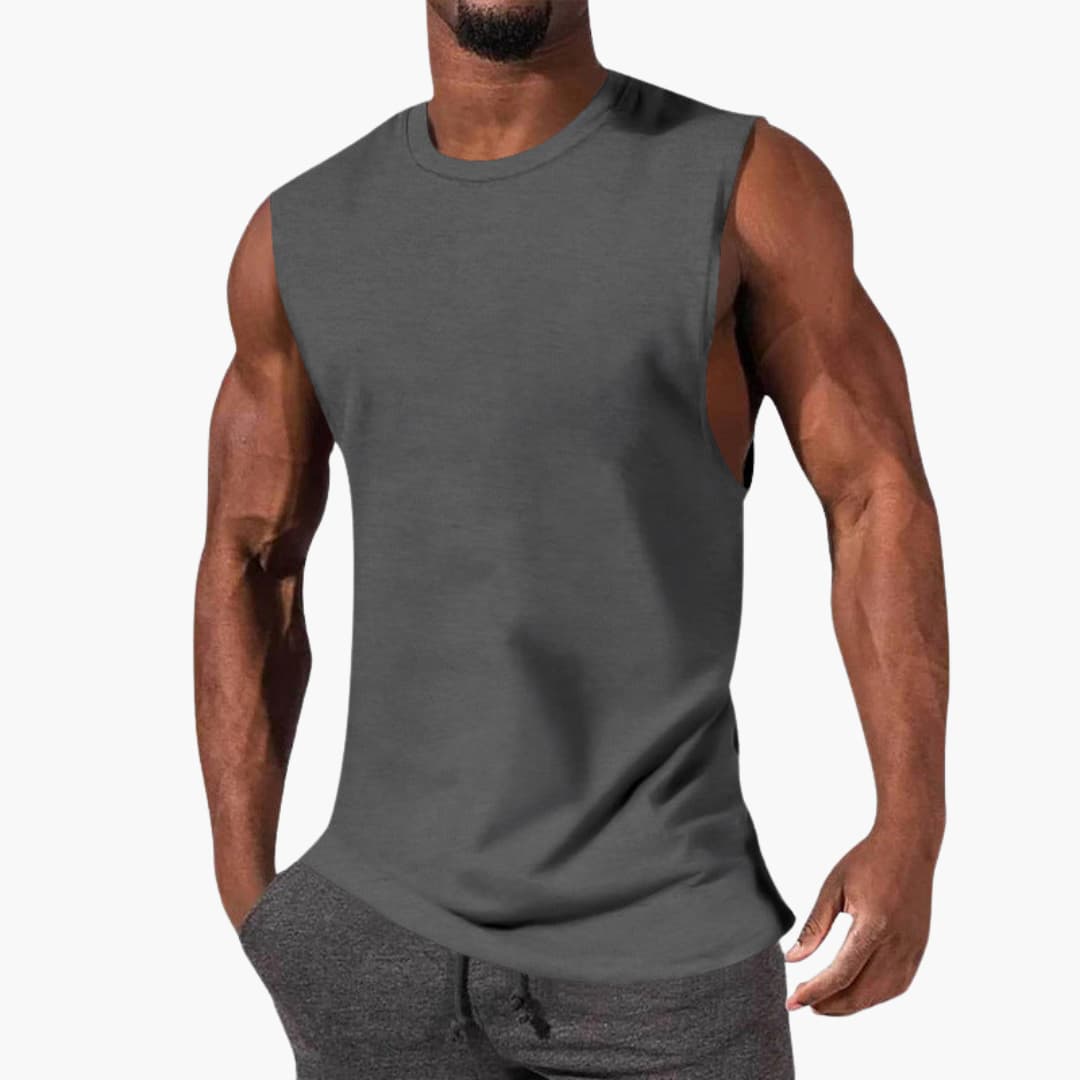 Herr Tanktop | Slim Fit | Ärmlös | Sommar
