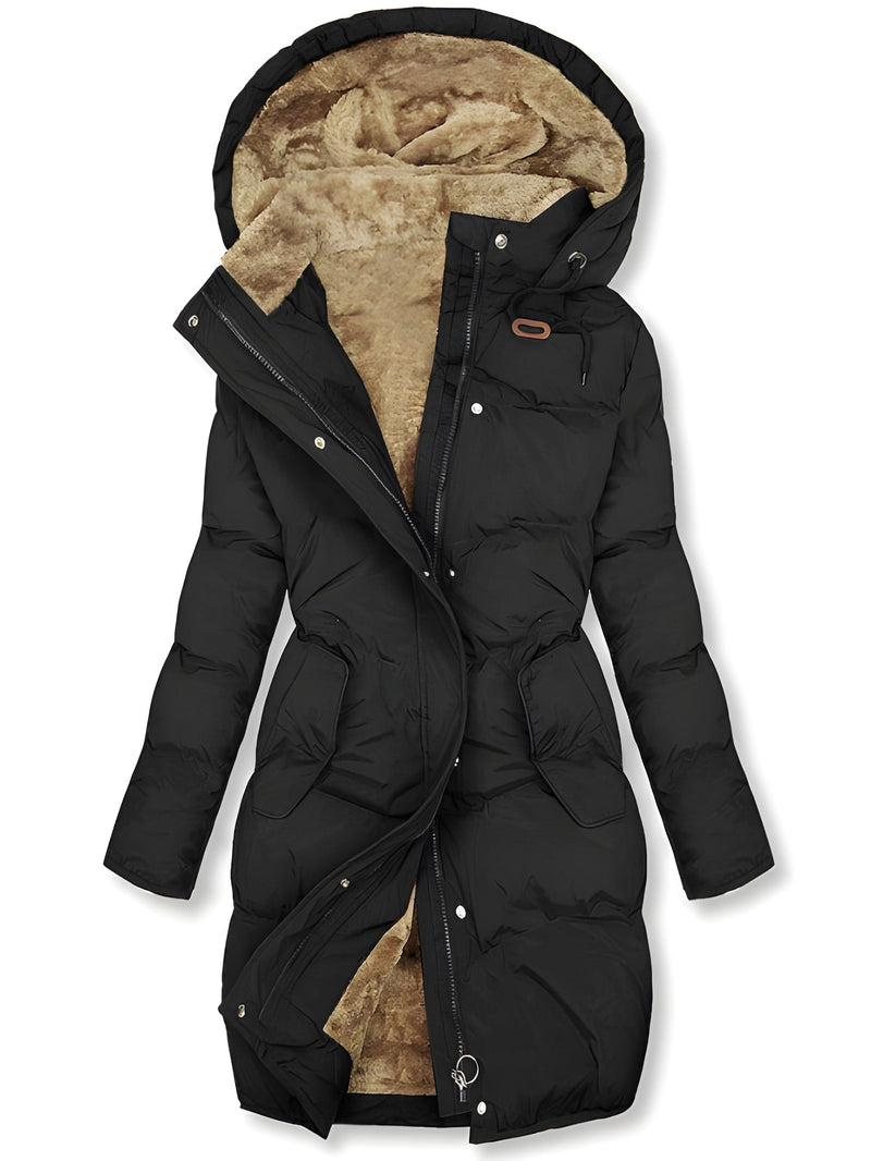 Vinterjacka Dam | Isolerad Hooded Jacka