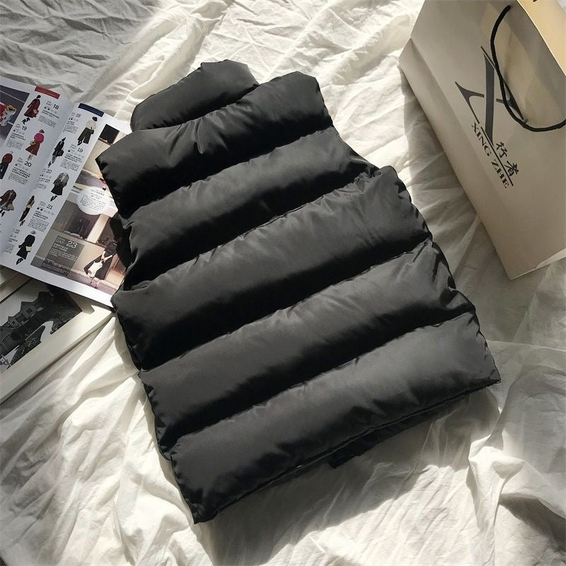 Damväst | Vadderad Bodywarmer | Ärm­lös Vinterväst med Dragkedja