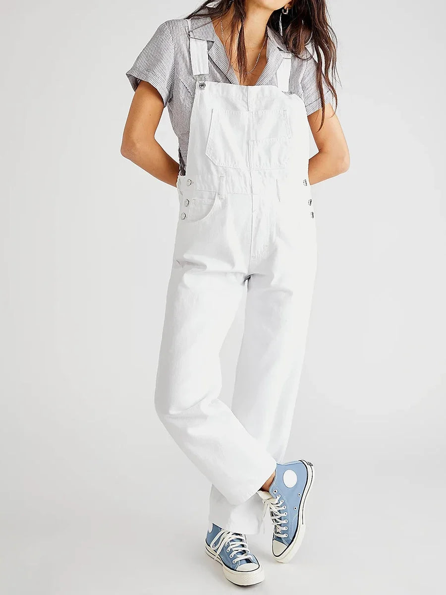 Hängselbyxor Dam | Jumpsuit | Fickdesign | Casual