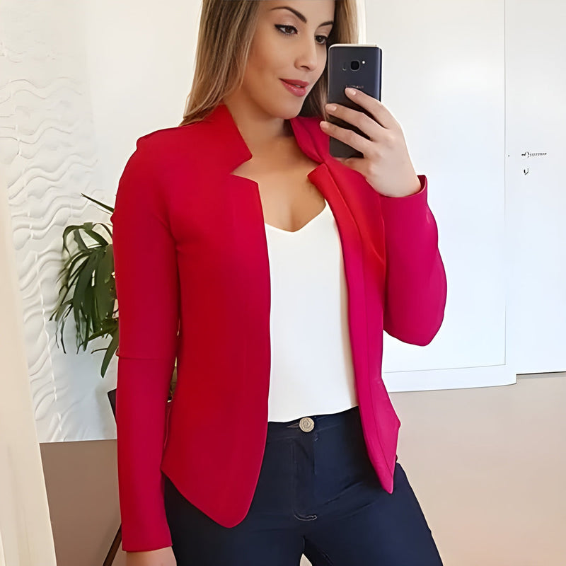 Dam Blazer | Slim Fit | Öppen Modell | Lätt Kontorsstil