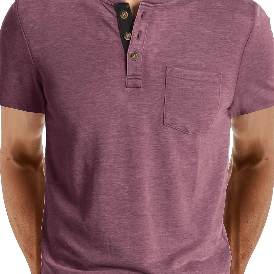 Herr T-shirt | Med Knappar | Med Knappar | Sommar