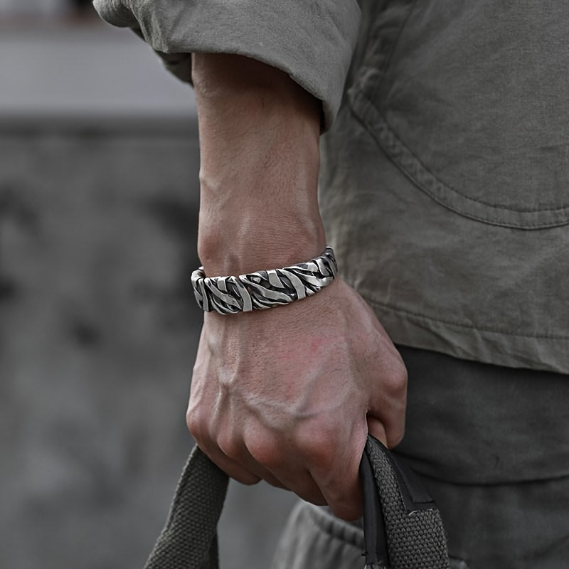 Herr Armband Vävd Design - Retro Nisch Look