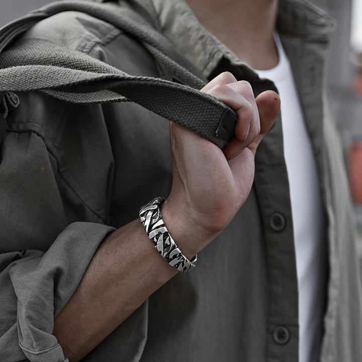 Herr Armband Vävd Design - Retro Nisch Look