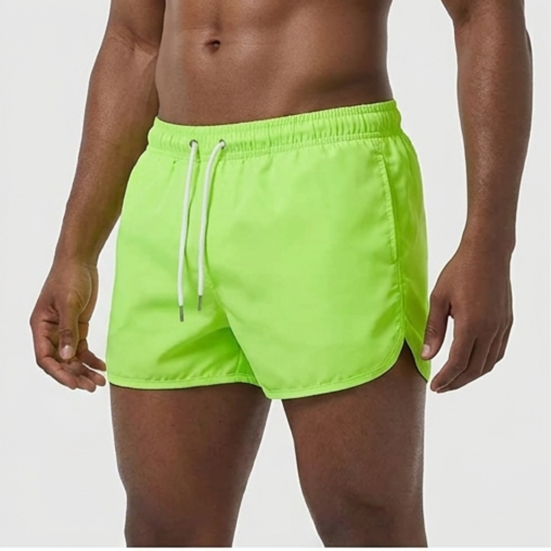 Herr Badeshorts Enkel Stil - Sommarklassiker - Grön