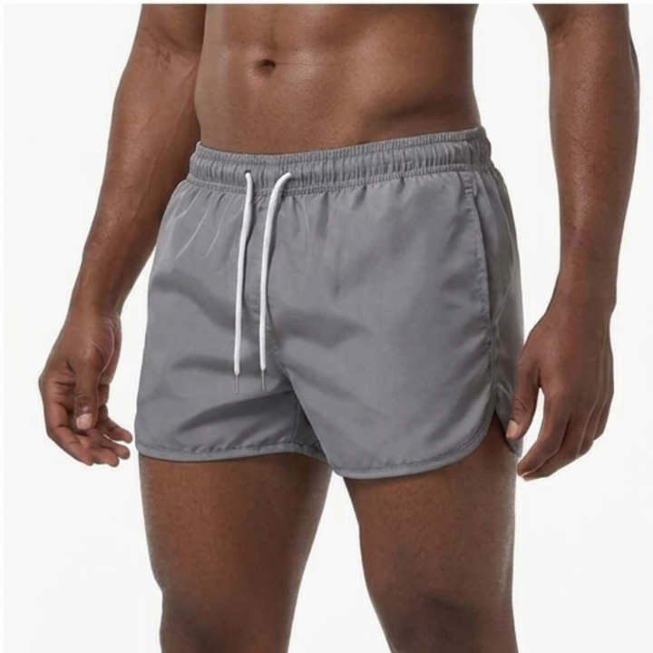 Herr Badeshorts Enkel Stil - Sommarklassiker - Grå