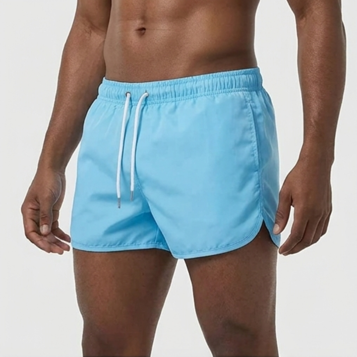 Herr Badeshorts Enkel Stil - Sommarklassiker - Ljusblå