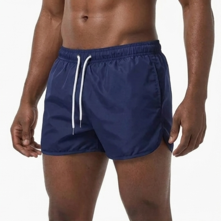 Herr Badeshorts Enkel Stil - Sommarklassiker - Marinblå