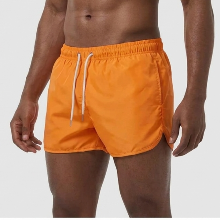 Herr Badeshorts Enkel Stil - Sommarklassiker - Orange