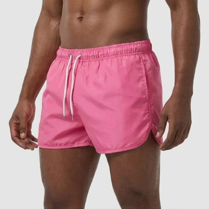 Herr Badeshorts Enkel Stil - Sommarklassiker - Rosa