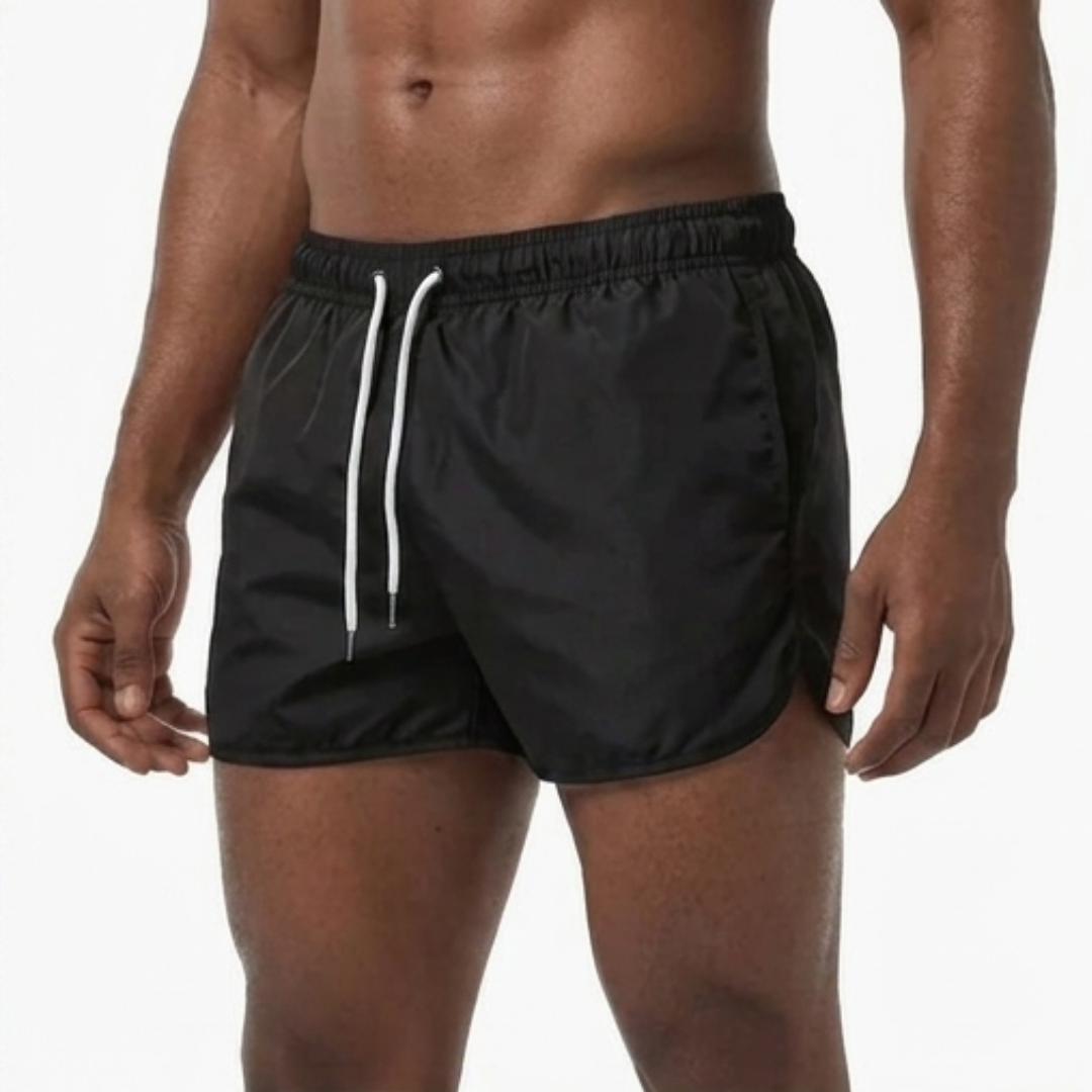 Herr Badeshorts Enkel Stil - Sommarklassiker - Svart
