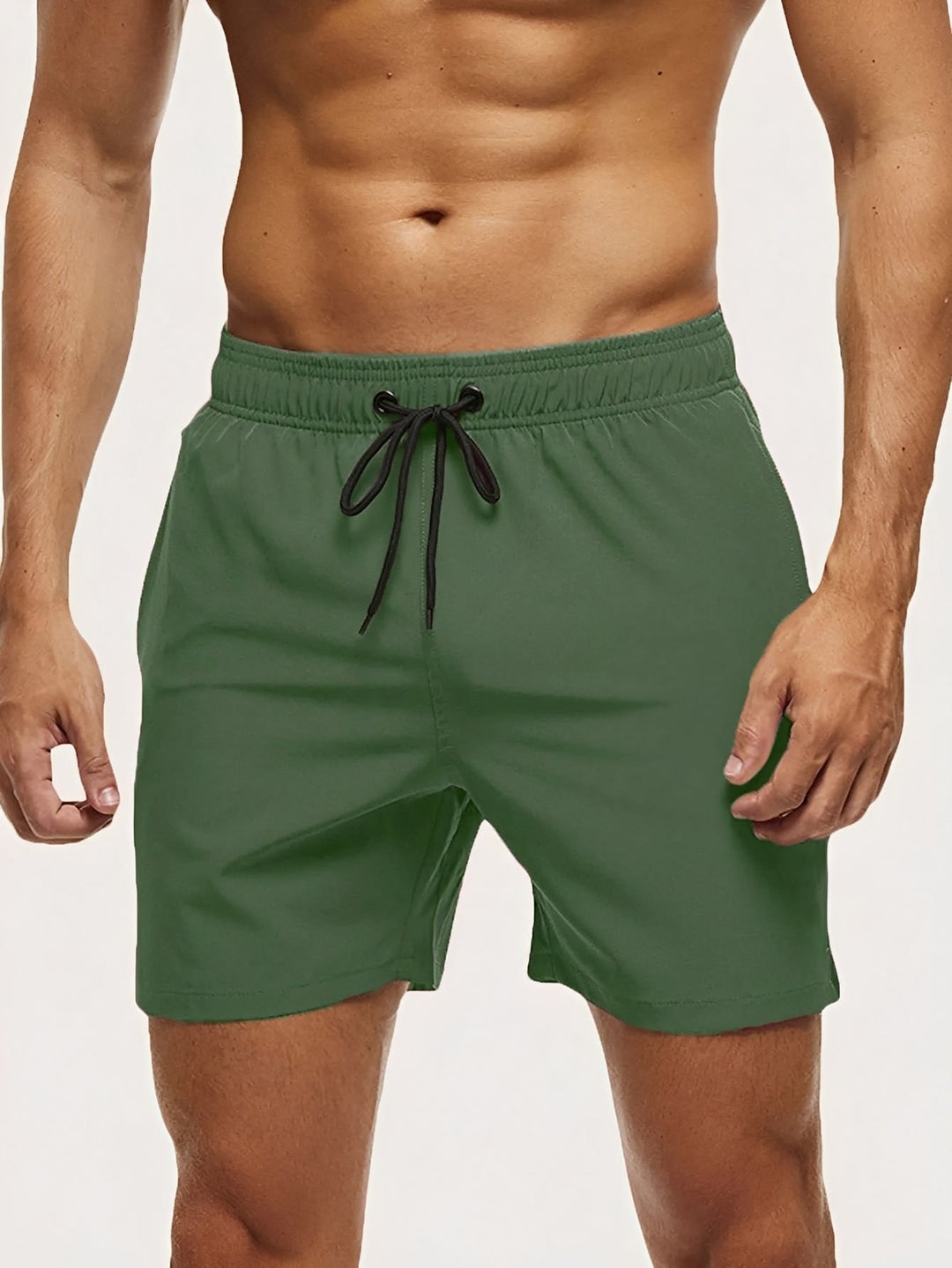 Herr Badeshorts - Snabbtorkande strandshorts - Grön