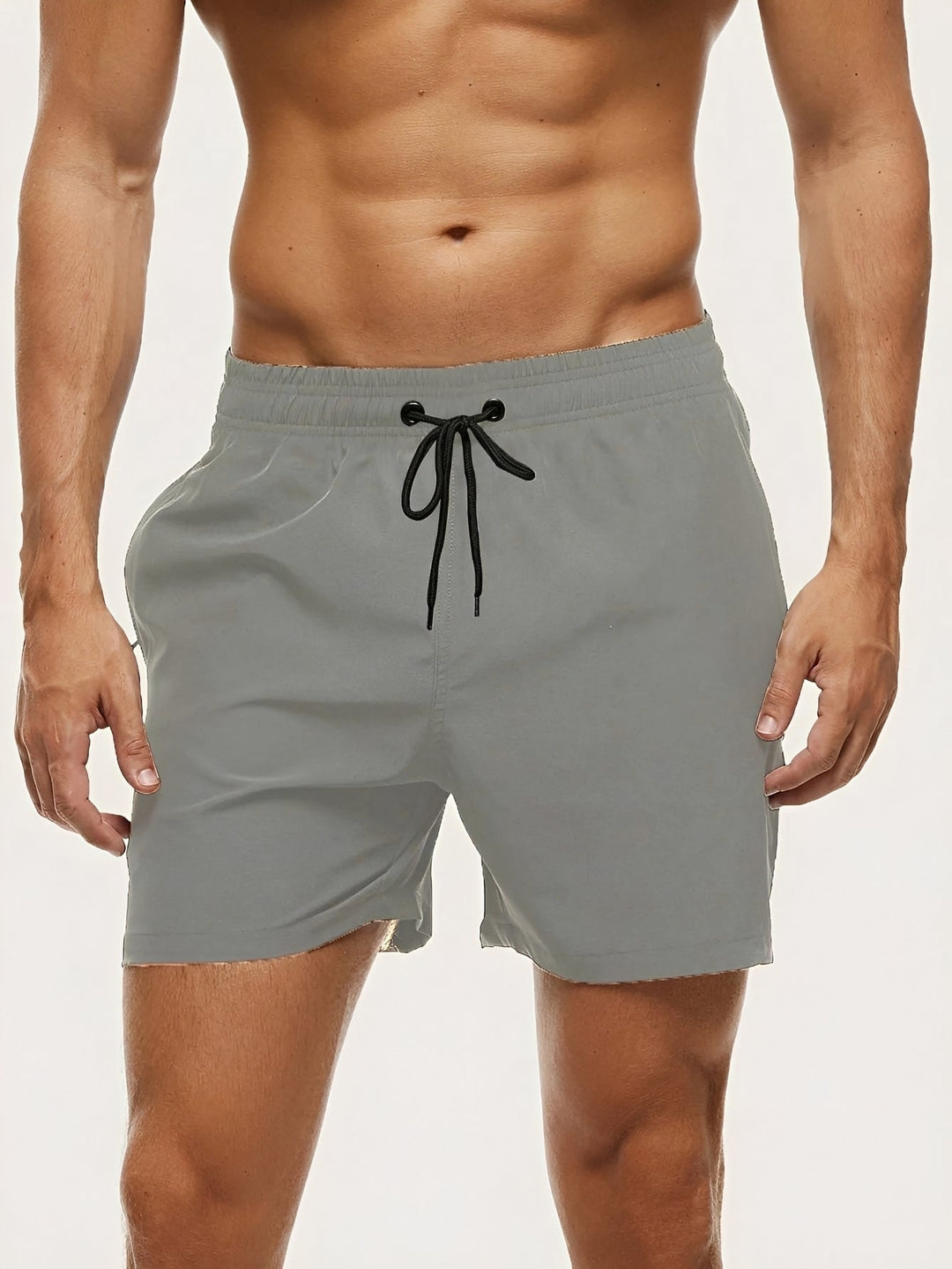 Herr Badeshorts - Snabbtorkande strandshorts - Grå