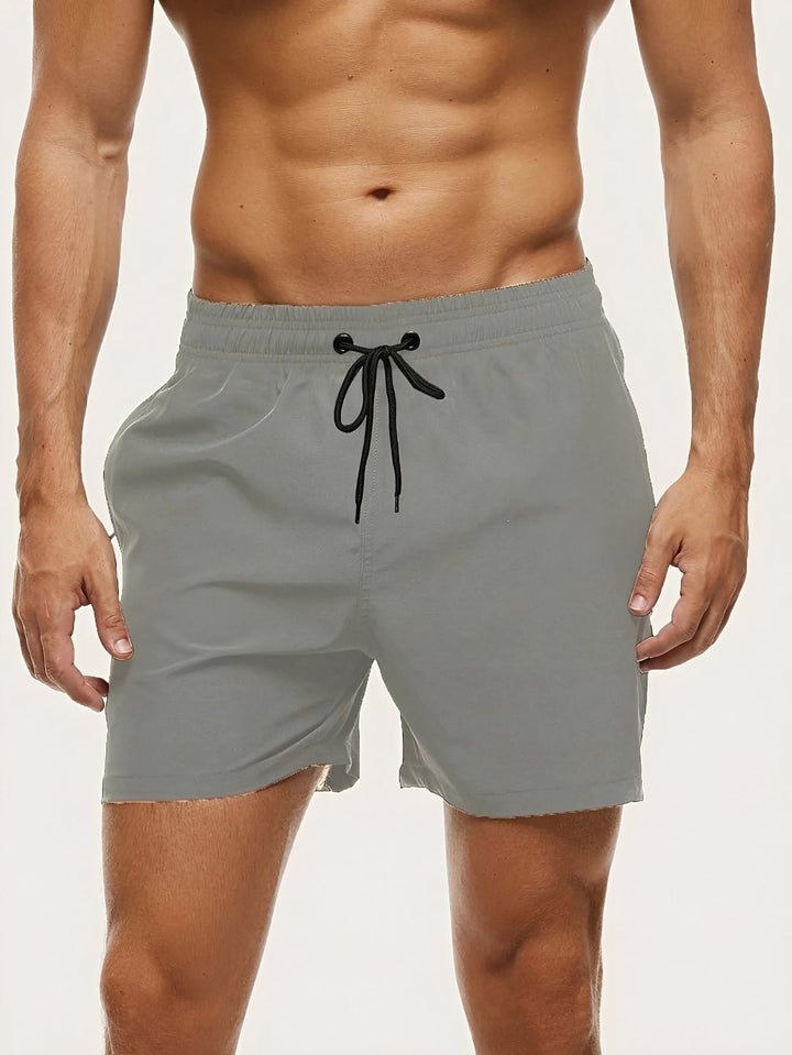 Herr Badeshorts - Snabbtorkande strandshorts - Grå