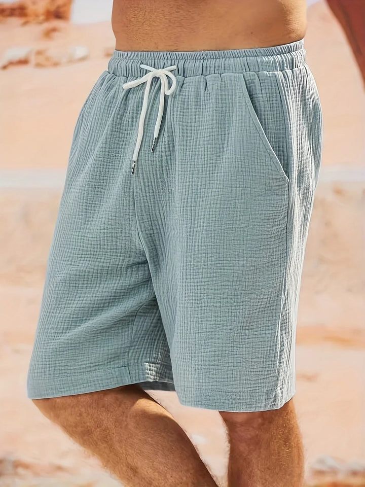 Herr Badeshorts Sommar - Klassisk Strandstil - Blå