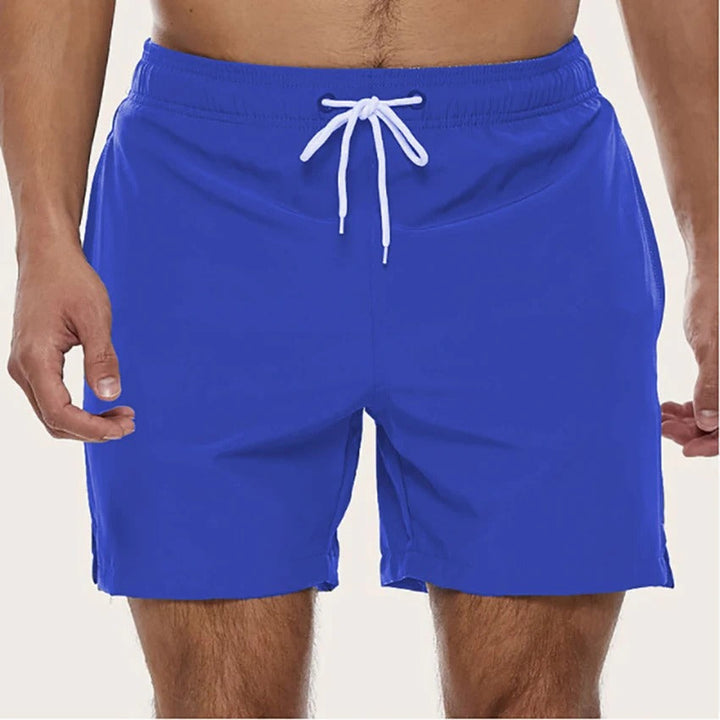 Herr Badshorts Pool Strand - Avslappnad Passform - Blå