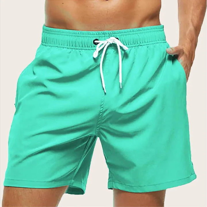 Herr Badshorts Pool Strand - Avslappnad Passform - Ljusgrön