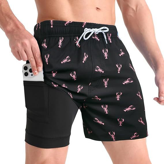 Herr Badshorts Sommar - Klassisk strandstil - Svart