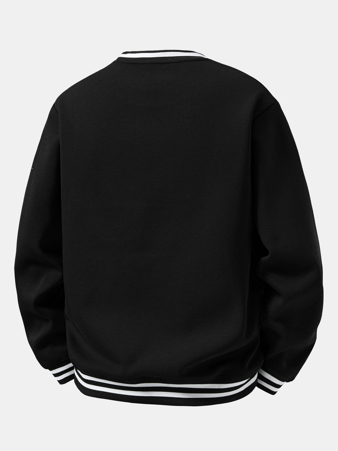 Herr Bomullsblandning Crew Neck Sweatshirt - Avslappnad Passform