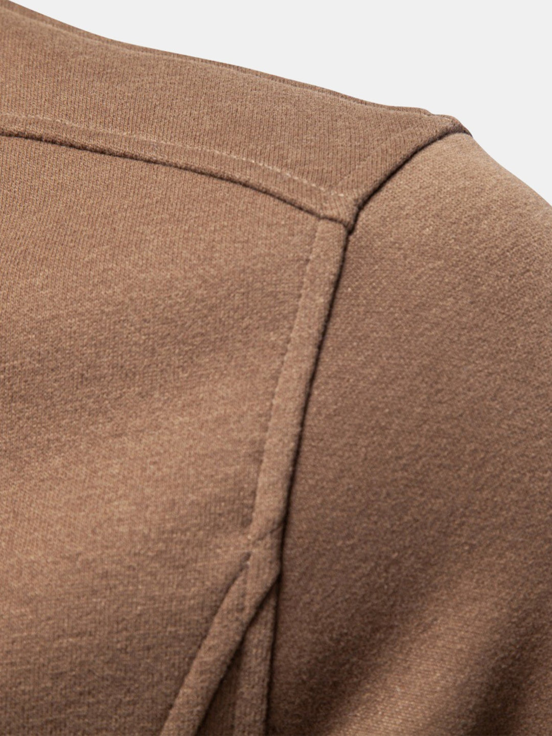 Herr Bomullsblandning Kvartsblixtad Sweatshirt - Klassisk Casual