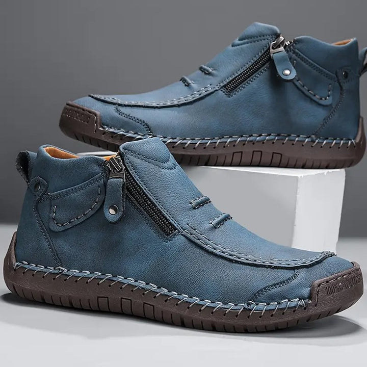 Herr Boots Instapmodell Vintersko - Robust Design - Blå