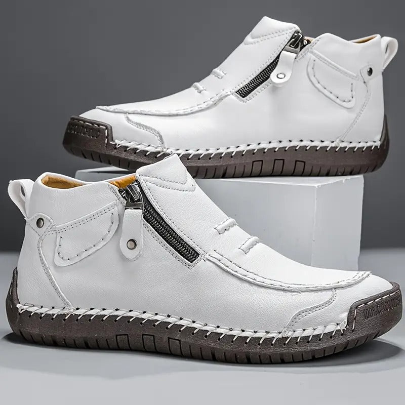 Herr Boots Instapmodell Vintersko - Robust Design - Vit