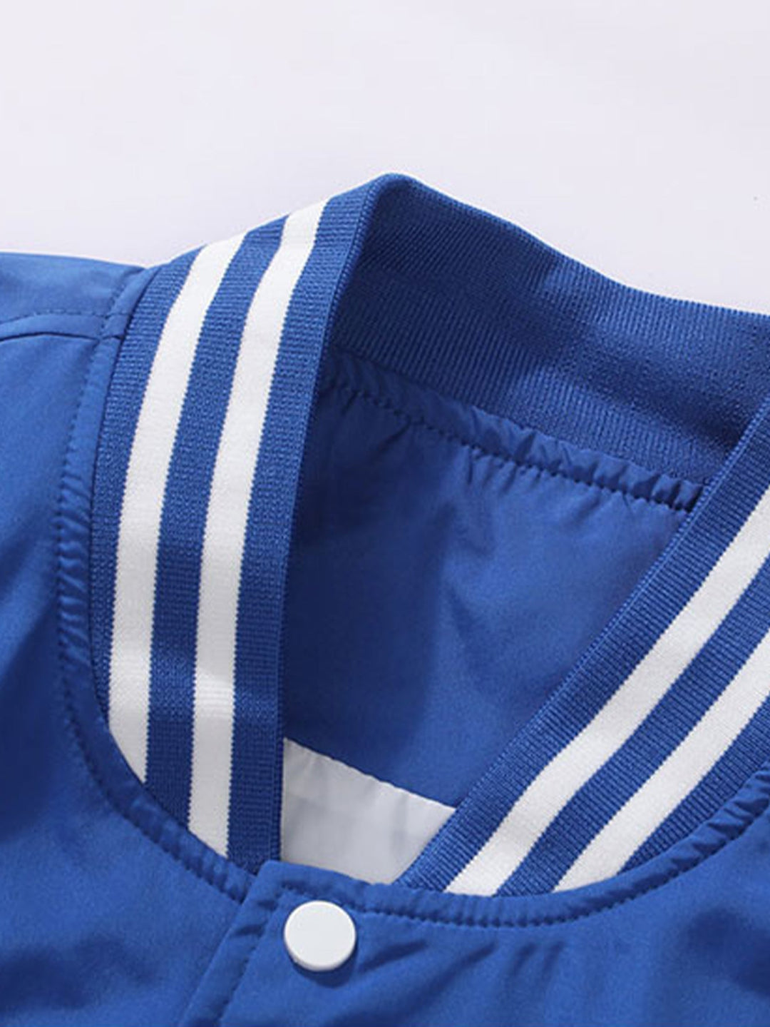 Herr Broderad Varsity Bomberjacka - Relaxad Passform Streetwear