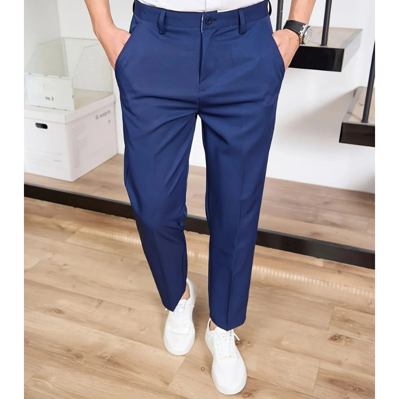 Herr Byxor Vida Ben – Modern Business Casual - Blå
