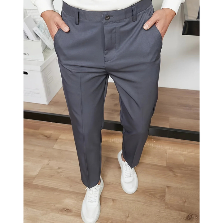 Herr Byxor Vida Ben – Modern Business Casual - Grå