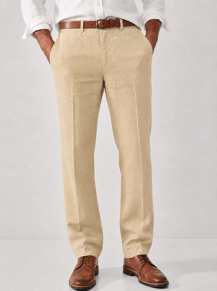 Herr Chinos Smart-Casual - Elegant och Flexibel - Beige