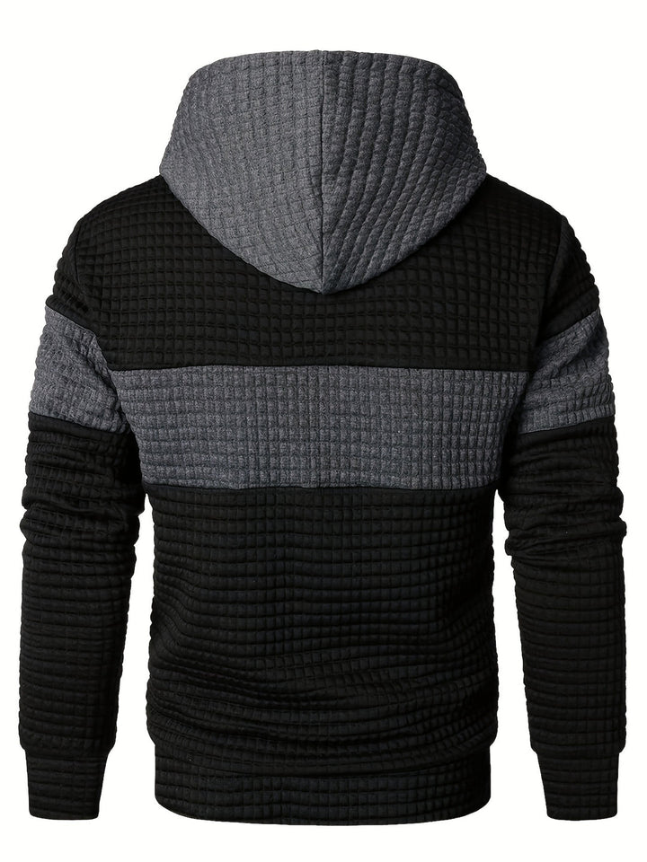 Herr Colorblock Hoodie - Andningsbar &amp; Casual