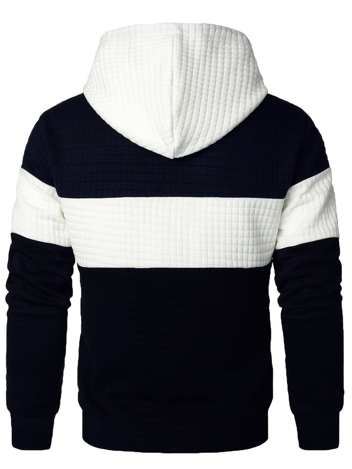 Herr Colorblock Hoodie - Andningsbar &amp; Casual