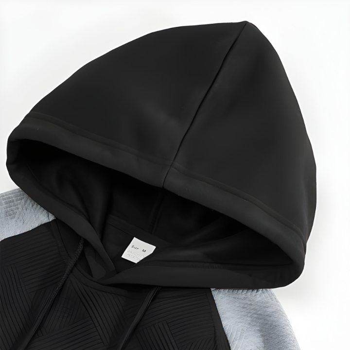 Herr Colorblock Hoodie - Sportiv &amp; Oversized