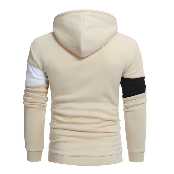 Herr Colorblock Hoodie - Sportiv Sweatshirt med Varm Design