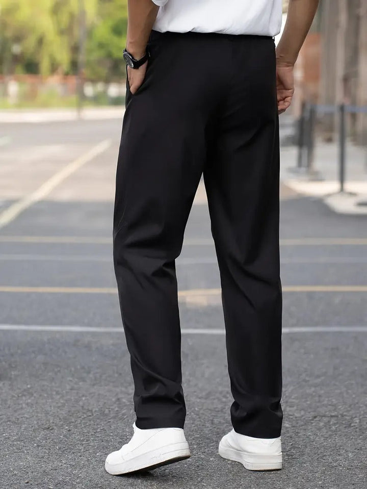 Herr Comfort Fit Byxor - Klassisk Casual Design