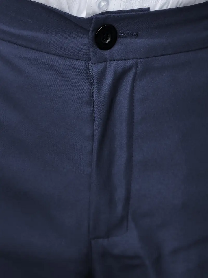 Herr Comfort Fit Byxor - Klassisk Casual Design
