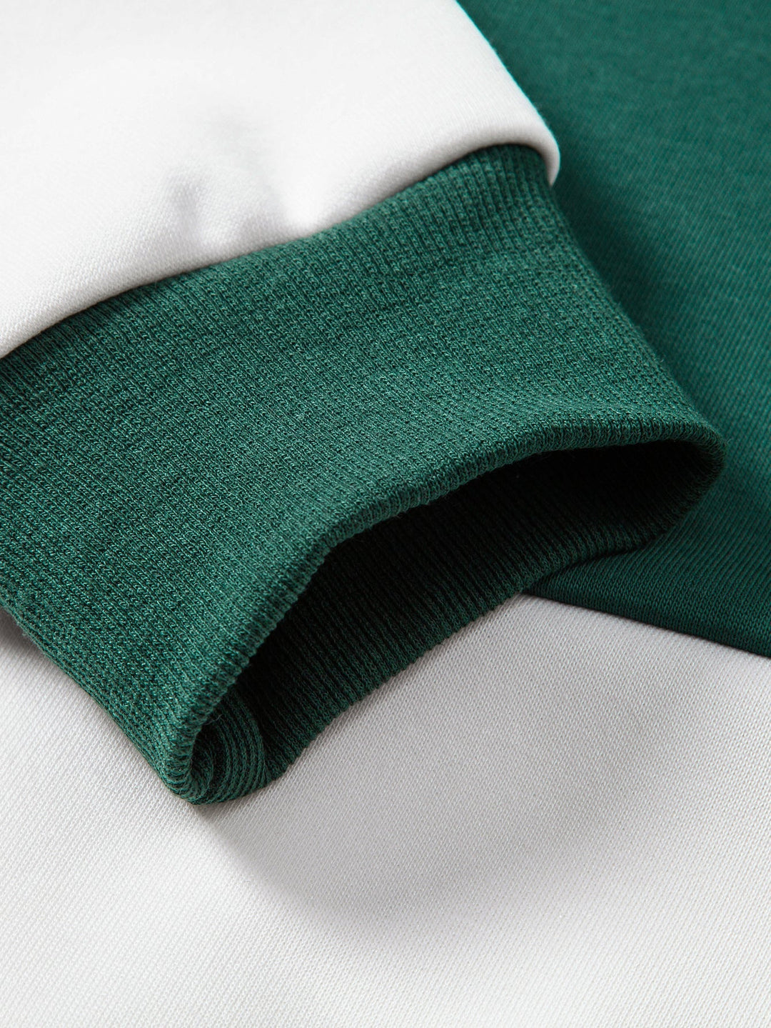 Herr Färgblock Polokrage Sweatshirt – Avslappnad Passform