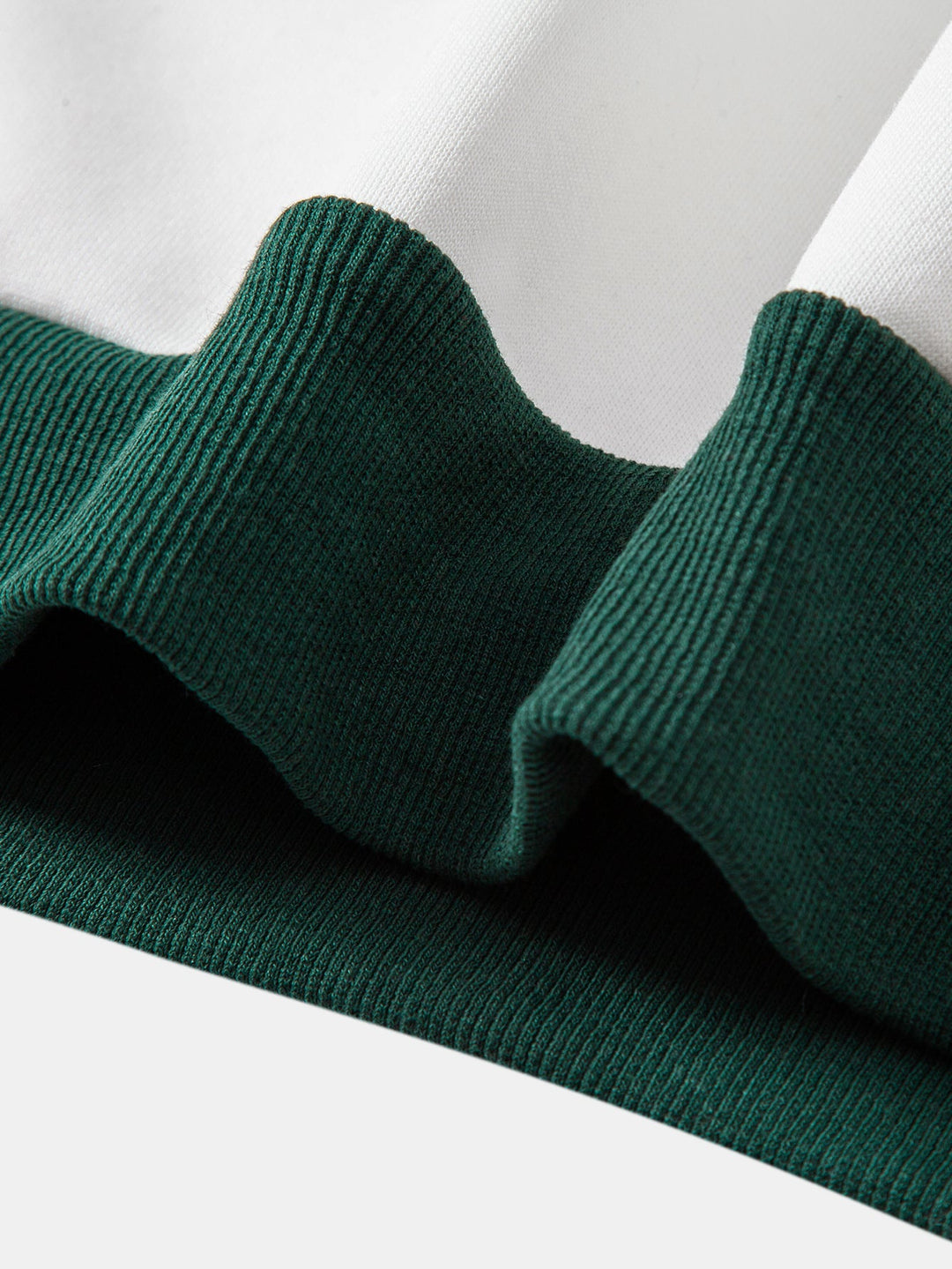 Herr Färgblock Polokrage Sweatshirt – Avslappnad Passform