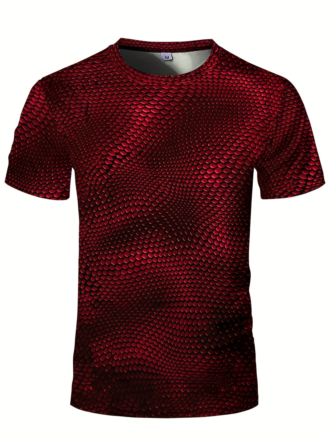 Herr Geometrisk T-shirt - Stretch &amp; Sportiv