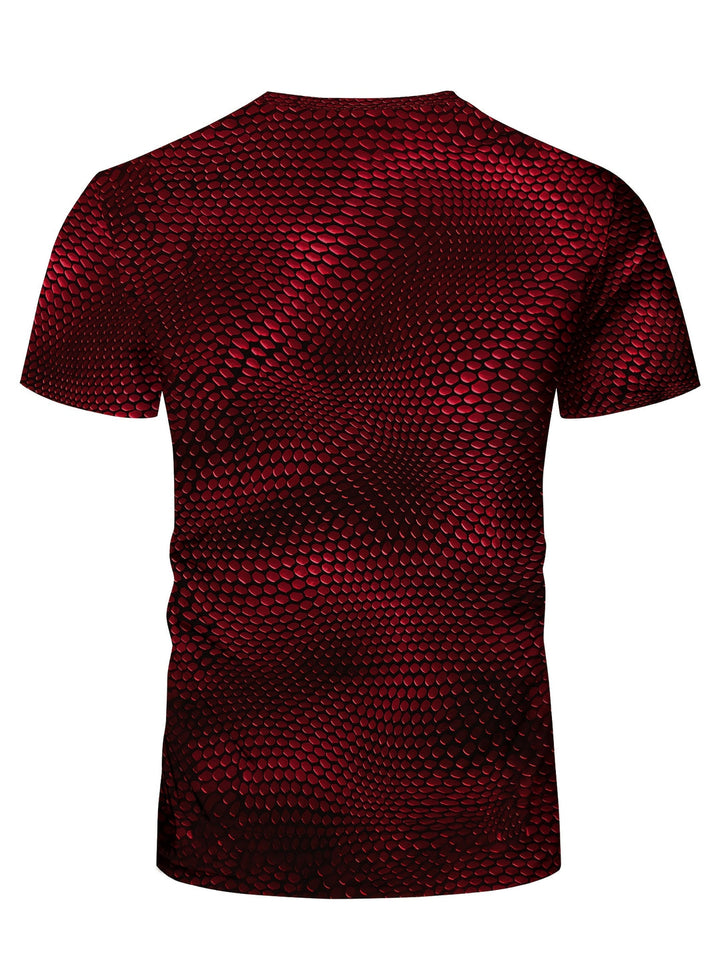 Herr Geometrisk T-shirt - Stretch &amp; Sportiv