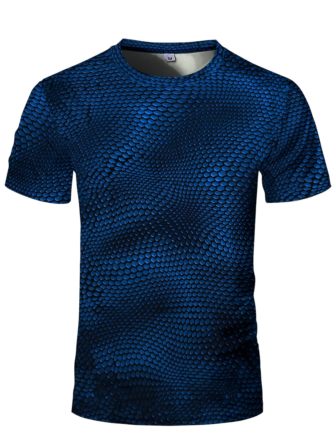 Herr Geometrisk T-shirt - Stretch &amp; Sportiv