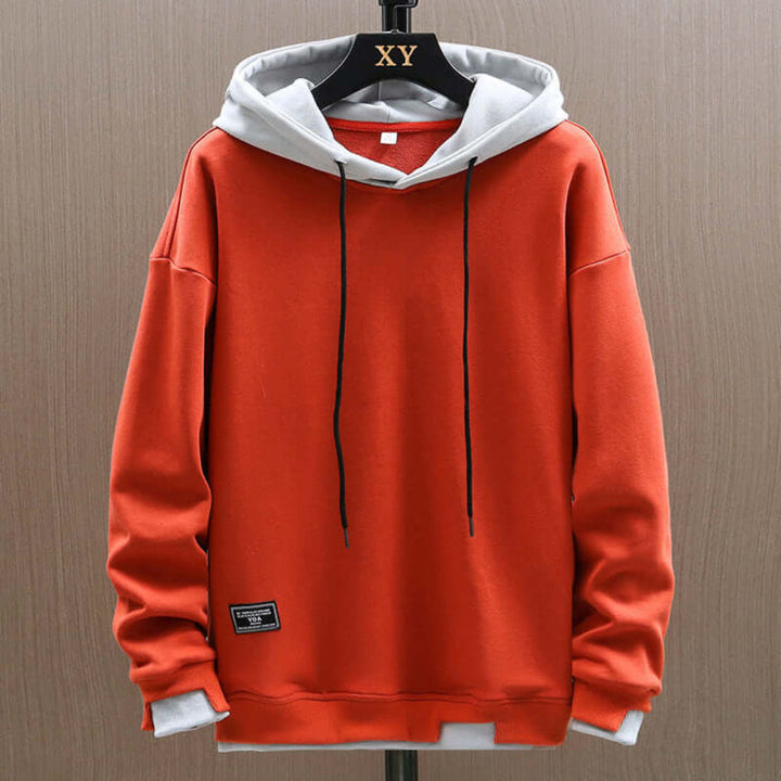 Herr Hoodie Oversized Capuchon - Casual Streetstyle - Orange